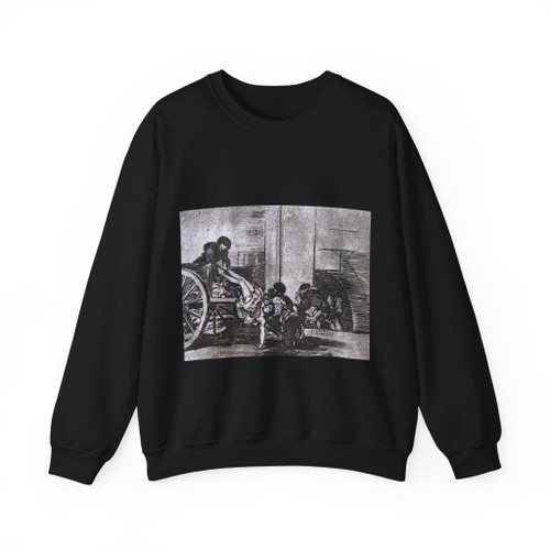 GOYA Y LUCIENTES, Francisco de - Cartloads to the cemetery (Artwork) Crewneck Sweatshirt
