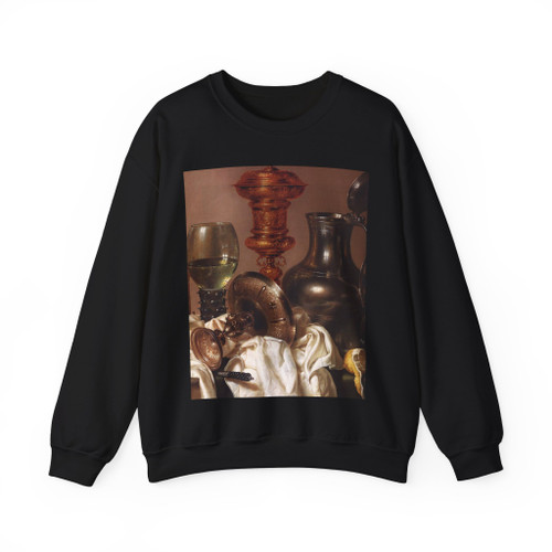 HEDA, Willem Claesz - Still-life with Gilt Goblet (detail) (Artwork) Crewneck Sweatshirt