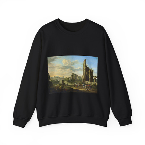 HEUSCH, Jacob de - A View of the Forum Romanum (Artwork) Crewneck Sweatshirt
