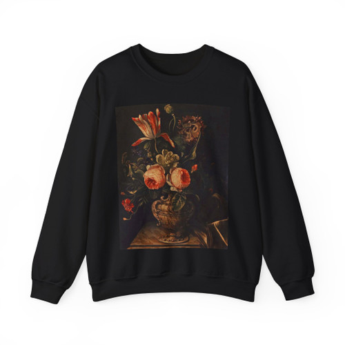 ROYEN, Willem Frederik van - A Vase of Flowers (Artwork) Crewneck Sweatshirt
