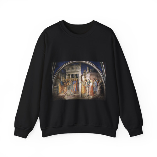 ANGELICO, Fra - W,wall - Lunette of the west wall (Artwork) Crewneck Sweatshirt