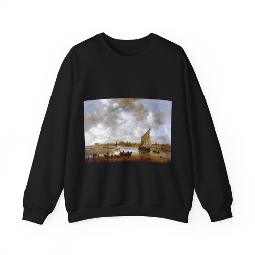 GOYEN, Jan van - View of Leiden from the Northeast (Artwork) Crewneck Sweatshirt