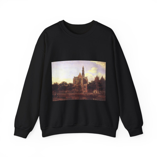 HEYDEN, Jan van der - View of the Westerkerk, Amsterdam2 (Artwork) Crewneck Sweatshirt