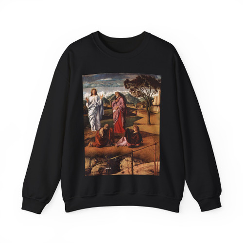 BELLINI, Giovanni - 1480-89 - Transfiguration of Christ (detail)2 (Artwork) Crewneck Sweatshirt