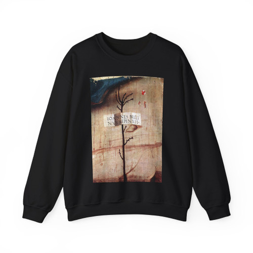 BELLINI, Giovanni - 1500-09 - Small Tree with Inscription (fragment) (Artwork) Crewneck Sweatshirt
