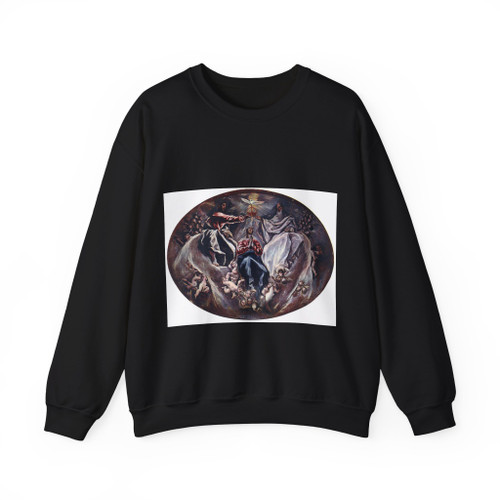 GRECO, El -1603-1605- The Coronation of the Virgin (Artwork) Crewneck Sweatshirt