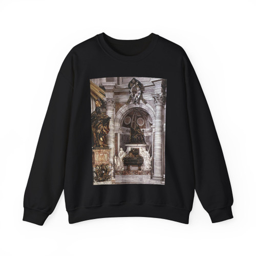 BERNINI, Gian Lorenzo - 1620 - Tomb of Pope Urban VIII (Artwork) Crewneck Sweatshirt