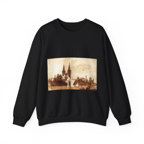 BISSCHOP, Jan de - The Oostpoort (East Gate) at Delft (Artwork) Crewneck Sweatshirt