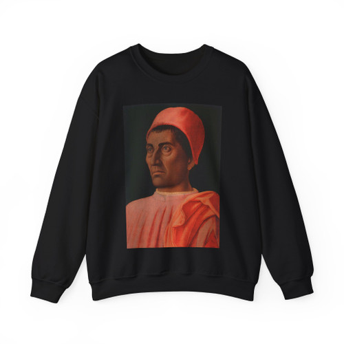 MANTEGNA, Andrea - Portrait of the Protonary Carlo de Medici (Artwork) Crewneck Sweatshirt