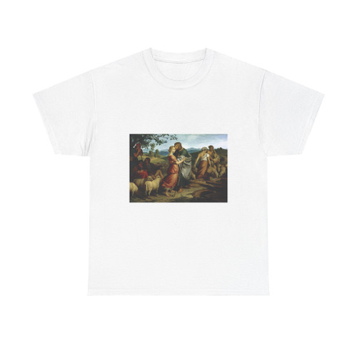 Jacob Encountering Rachel with her Father's Herds (Artwork) T-Shirt