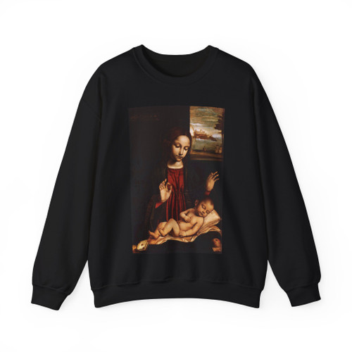 BERGOGNONE, Ambrogio - Virgin of the Veil (Madonna del Velo) (Artwork) Crewneck Sweatshirt