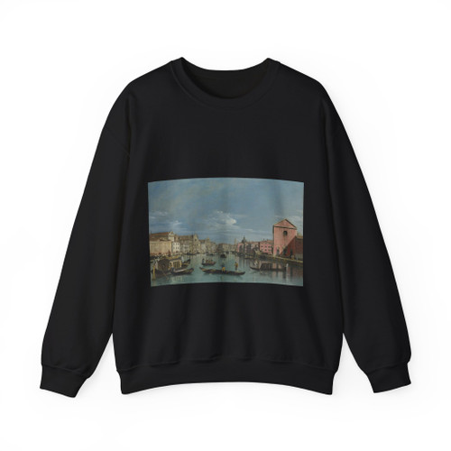 BELLOTTO, Bernardo - Venice - The Grand Canal facing Santa Croce (Artwork) Crewneck Sweatshirt