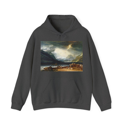 TURNER, Joseph Mallord William - The Lake of Thun Switzerland (Artwork) Hoodie