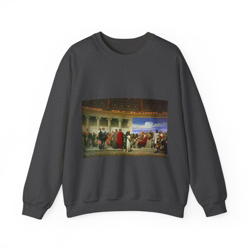 DELAROCHE, Paul - Hemicycle of the Ecole des Beaux (Artwork) Crewneck Sweatshirt