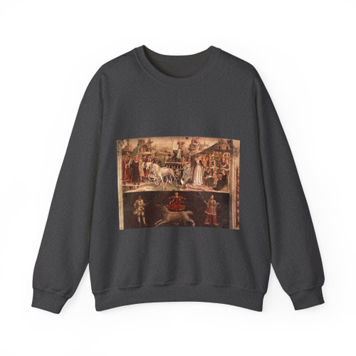 COSSA, Francesco del - Schifanoia -March- Triumph of Minerva2 (Artwork) Crewneck Sweatshirt