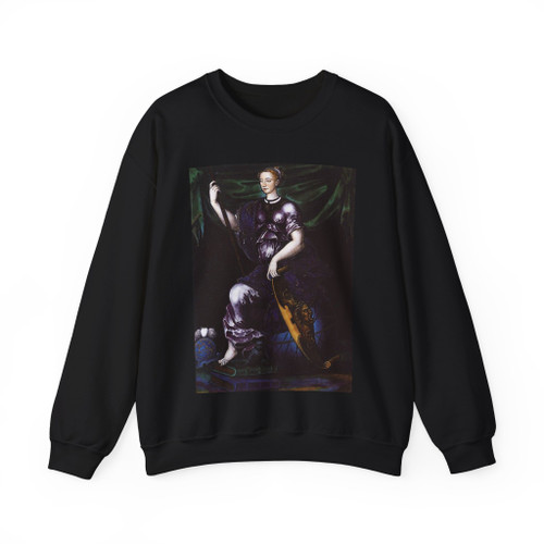 COURT, Jean de - Marguerite de France as Minerva (Artwork) Crewneck Sweatshirt