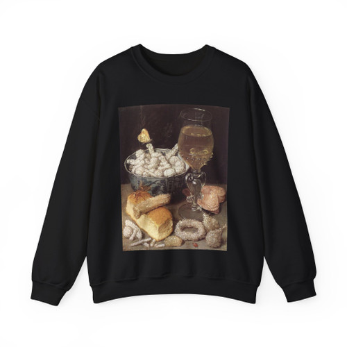 FLEGEL, Georg - Still-Life with Bread and Confectionary (Artwork) Crewneck Sweatshirt