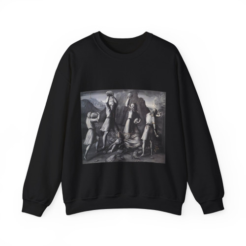 GIROLAMO da Treviso the Younger - A Protestant Allegory (Artwork) Crewneck Sweatshirt