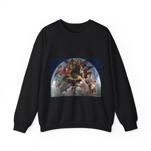 GIULIO Romano - Saint Mary Magdalene borne by Angels (Artwork) Crewneck Sweatshirt