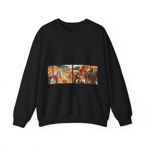 GOES, Hugo van der - Calvary Triptych (detail)3 (Artwork) Crewneck Sweatshirt