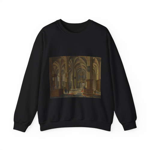 BASSEN, Bartholomeus van - Interior of the Cunerakerk, Rhenen (Artwork) Crewneck Sweatshirt