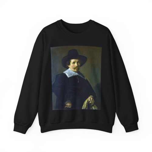 HALS, Frans - Portrait of a Man holding Gloves (Artwork) Crewneck Sweatshirt