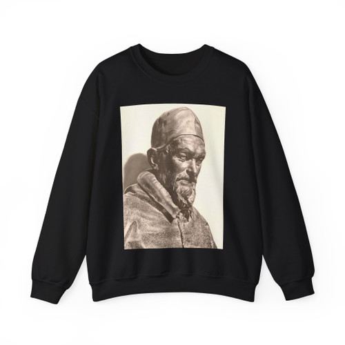 ALGARDI, Alessandro - 1- Bust of Pope Innocent X (Artwork) Crewneck Sweatshirt