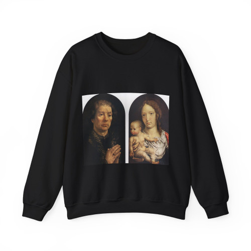 GOSSAERT, Jan (called Mabuse) - Diptych of Jean Carondelet (Artwork) Crewneck Sweatshirt