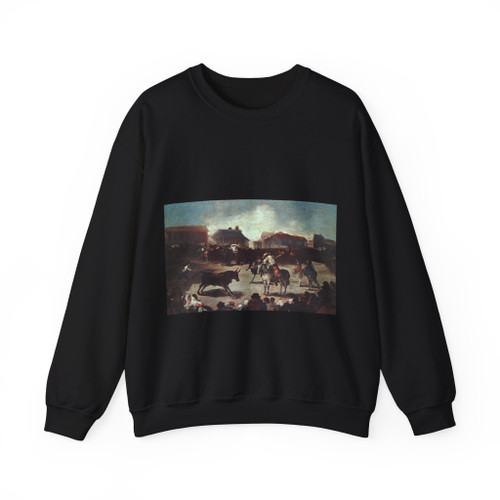 GOYA Y LUCIENTES, Francisco de - A Village Bullfight (Artwork) Crewneck Sweatshirt