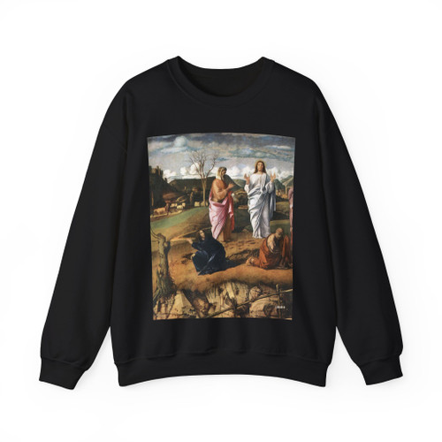 BELLINI, Giovanni - 1480-89 - Transfiguration of Christ (detail) (Artwork) Crewneck Sweatshirt