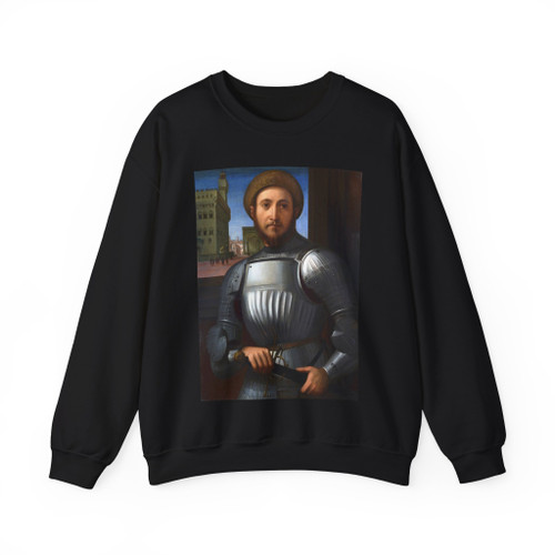 GRANACCI, Francesco - Portrait of a Man in Armour (Artwork) Crewneck Sweatshirt