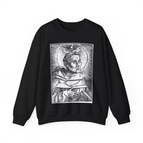 BALDUNG GRIEN, Hans - graphics - Portrait of Martin Luther (Artwork) Crewneck Sweatshirt