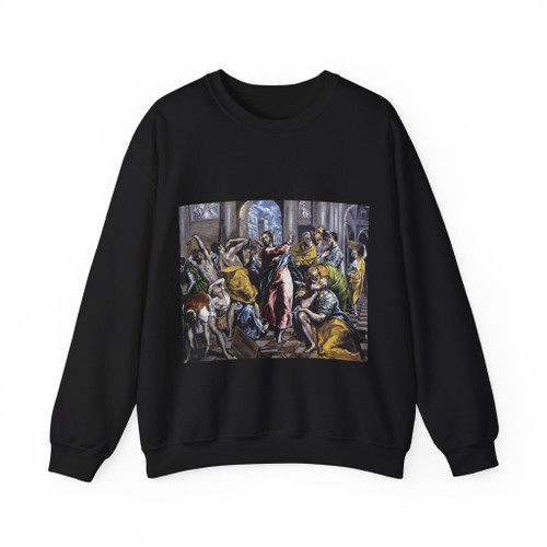 GRECO, El -1600- The Purification of the Temple (Artwork) Crewneck Sweatshirt