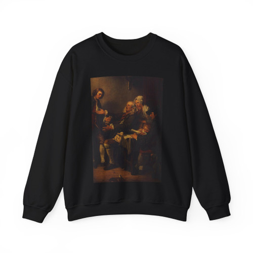 GREUZE, Jean-Baptiste - L'Accordee de Village (detail) (Artwork) Crewneck Sweatshirt