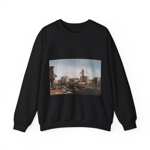 MARIESCHI, Michele - The Grand Canal with the Fishmarket (Artwork) Crewneck Sweatshirt