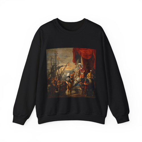 BOL, Ferdinand - Aeneas at the Court of Latinus (Artwork) Crewneck Sweatshirt