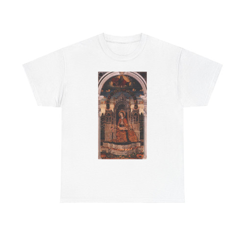 ANTONIO da Negroponte - Madonna and Child Enthroned (Artwork) T-Shirt