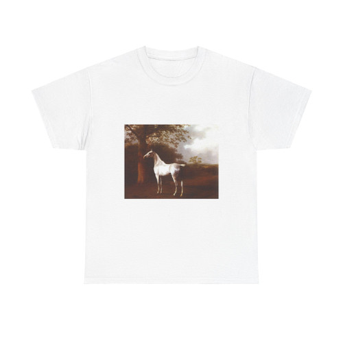 AGASSE, Jacques-Laurent - White Horse in Pasture (Artwork) T-Shirt