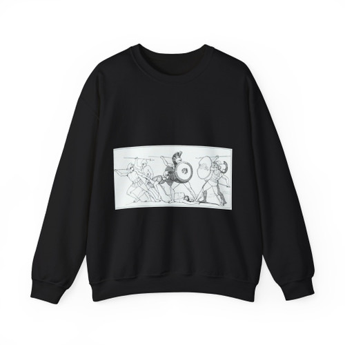 FLAXMAN, John - The Fight for the Body of Patroclus (Artwork) Crewneck Sweatshirt