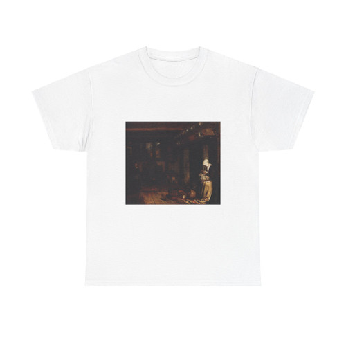 BOURSSE, Esaias - Dutch Interior with Woman Sewing (Artwork) T-Shirt