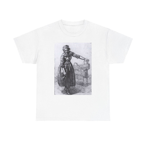 BRONDGEEST, Albertus - Girl Standing by a Fence (Artwork) T-Shirt