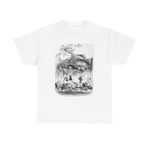 GRANDVILLE, Jean-Jacques - Fish Fishing for People (Artwork) T-Shirt