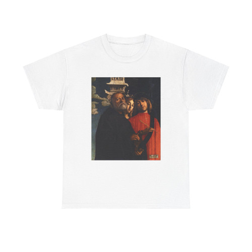 BUONCONSIGLIO, Giovanni - Sts Benedict, Thecla, and Damian (Artwork) T-Shirt