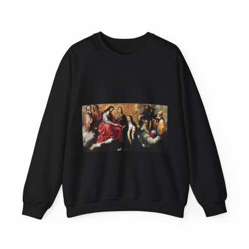 TORRES, Clemente de - The Mystic Marriage of St Catherine of Siena (Artwork) Crewneck Sweatshirt
