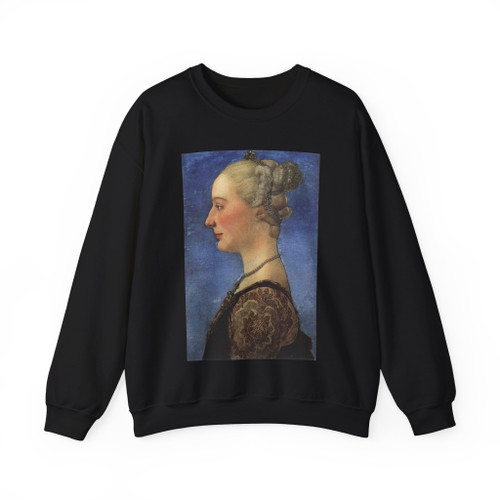 POLLAIUOLO, Antonio del - Portrait of a Young Woman (Artwork) Crewneck Sweatshirt