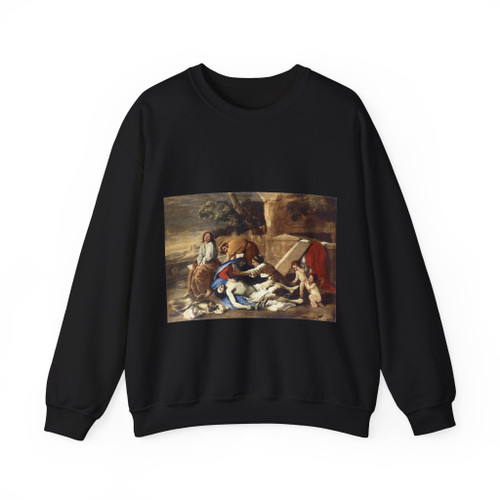 POUSSIN, Nicolas - Lamentation over the Body of Christ (Artwork) Crewneck Sweatshirt