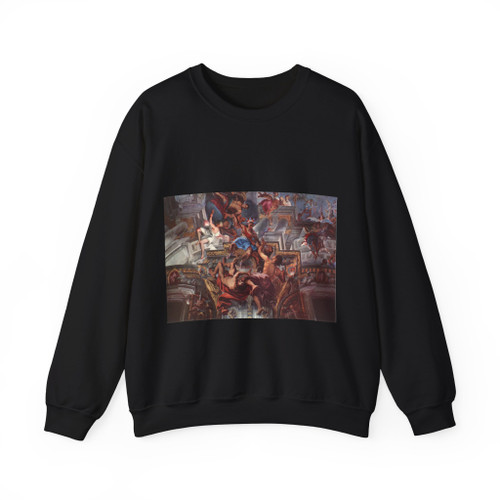 POZZO, Andrea - Allegory of the Jesuits' Missionary Work (detail)5 (Artwork) Crewneck Sweatshirt