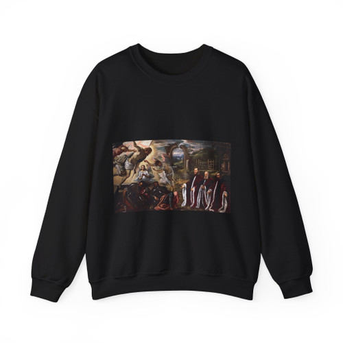 ROBUSTI, Domenico - Resurrection and Three Avogadri (Artwork) Crewneck Sweatshirt