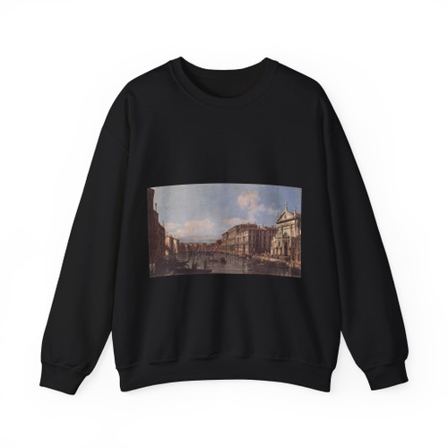 BELLOTTO, Bernardo - Italy - View of the Grand Canal at San Stae (Artwork) Crewneck Sweatshirt