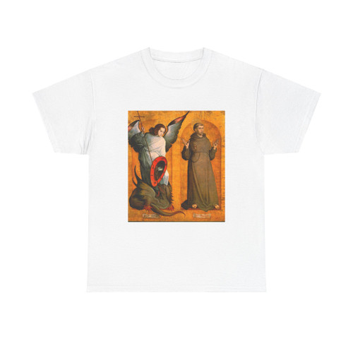 JUAN de Flandes - Saints Michael and Francis (Artwork) T-Shirt